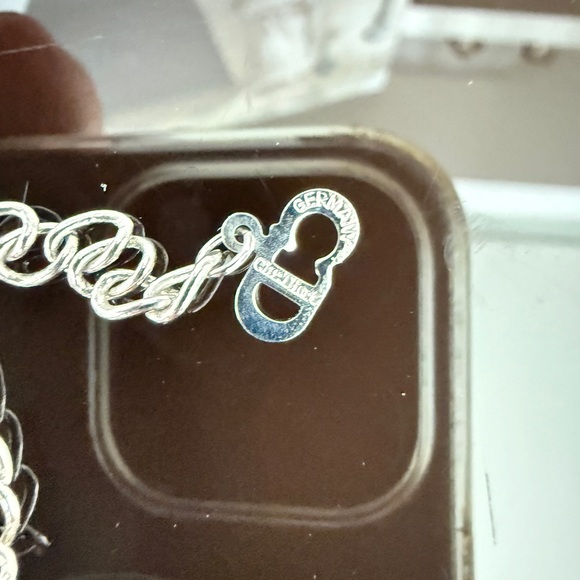 LOT 2225 rhodium plated Christian Dior CD Pendant Necklace - Picture 3 of 8